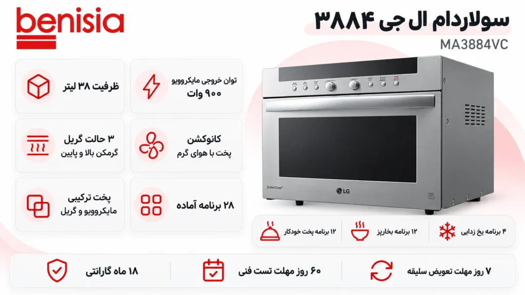 سولاردام ال‌جی مدل MA3884VC